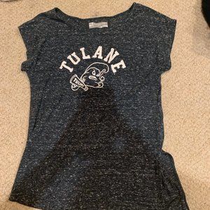 Green tulane short sleeve shirt